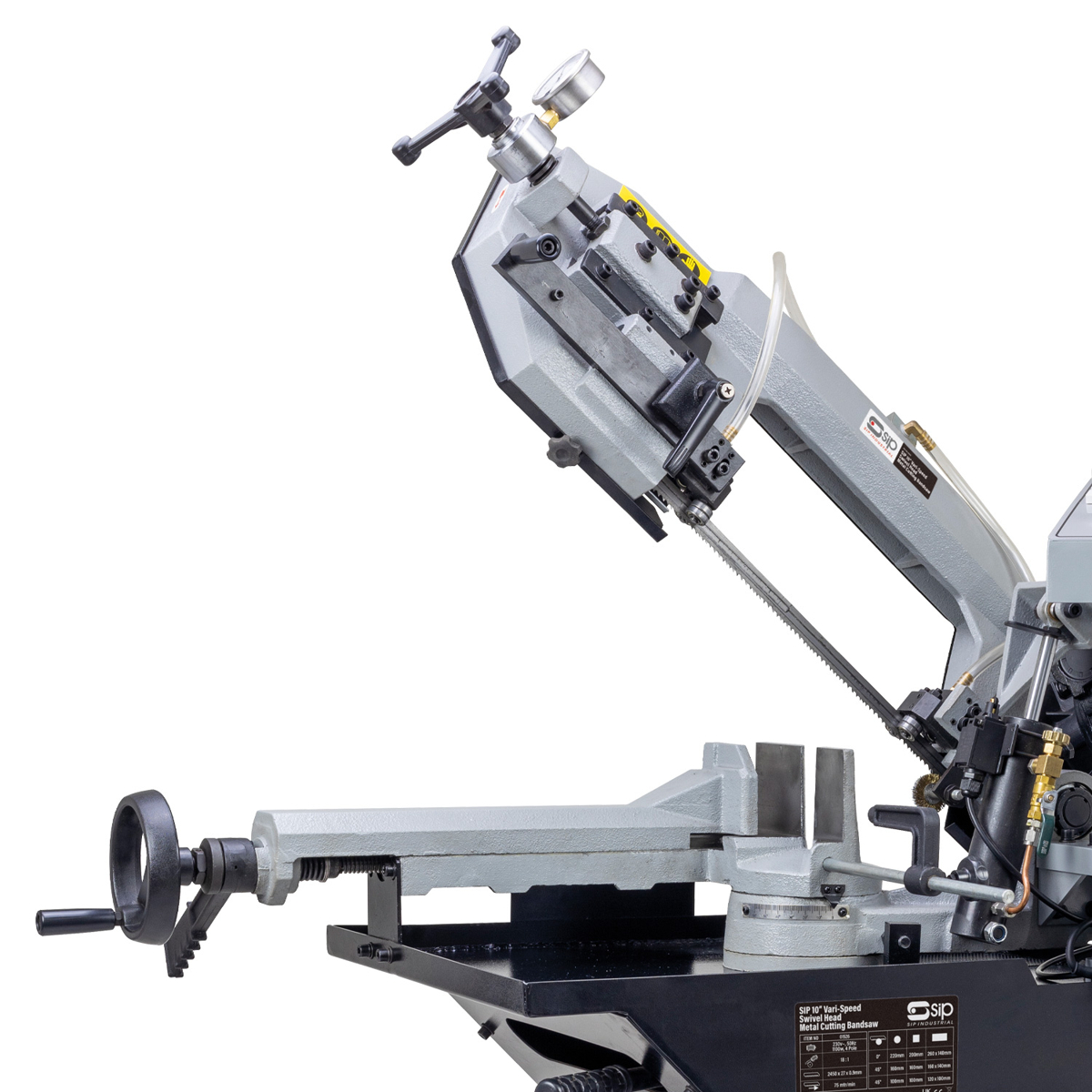 SIP 10 Inch Vari-Speed Swivel Head Metal Bandsaw